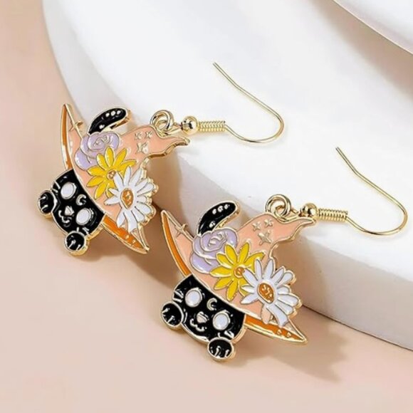 Free People ⭐️ Cat Under the Hat Earrings
